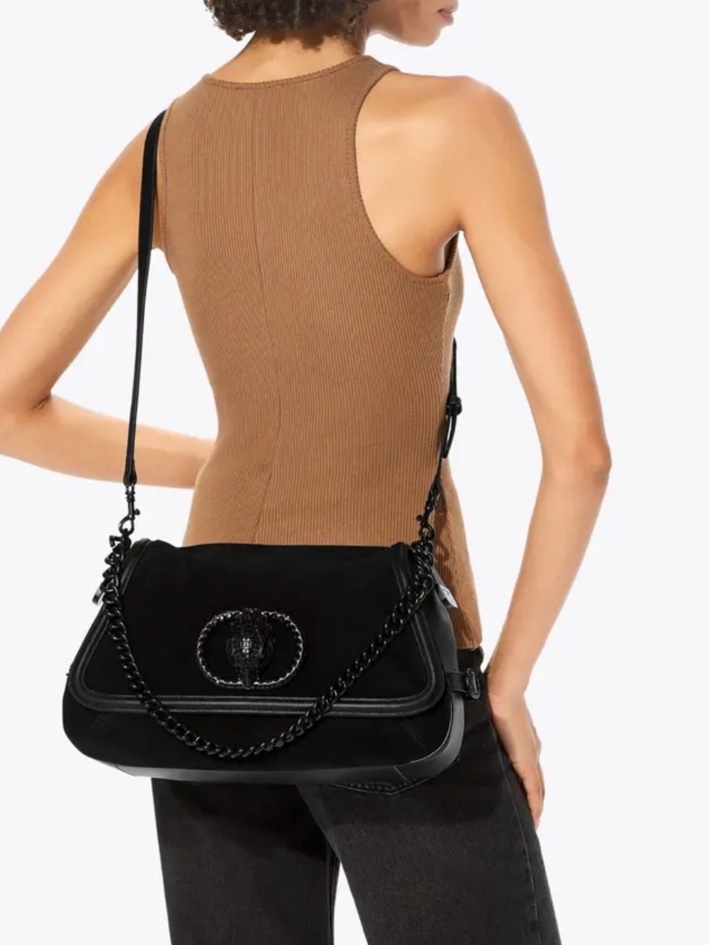 Kurt Geiger Large Chelsea Soft Saddle Bag $458 - Picture 2 of 15